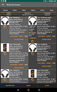 Bluetooth Geräte Finder Scan Screenshot