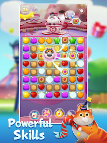 Captura de Pantalla 10 Candy Cat - Pet match 3 games android