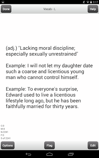 GRE Vocabulary Flashcards Lite