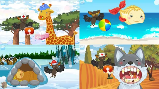 Animales zoo: juegos de niños