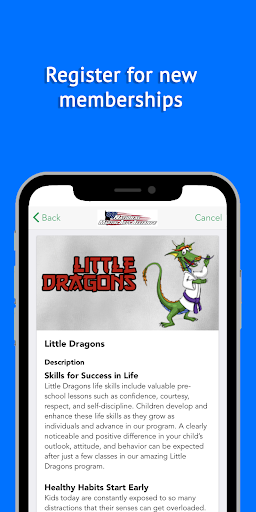 Android application National Martial Arts Alliance screenshort