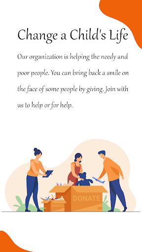 Android application HELP POINT : Crowdfunding NGO screenshort