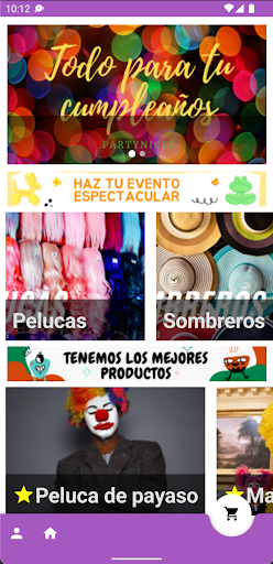 Android application Partynices screenshort