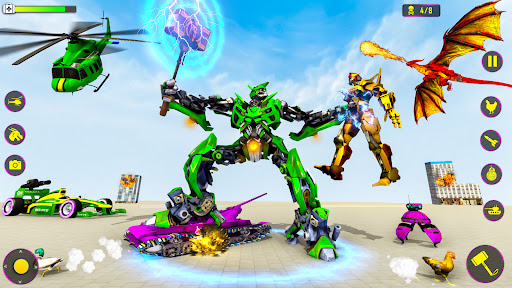 Heli Robot Car Game:Robot Game Screen 3