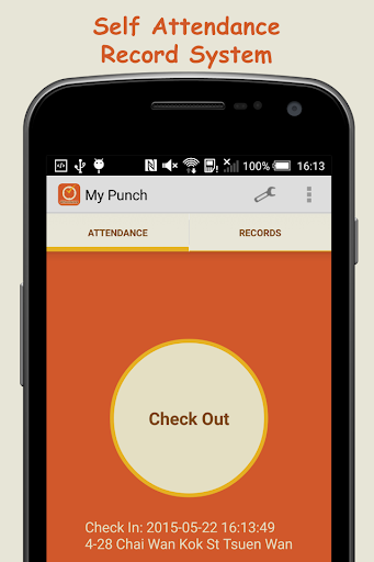 My Punch – Attendance System Screen 2