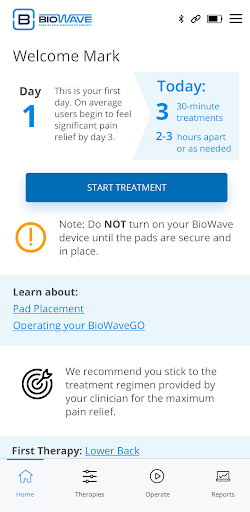 Android application BioWave+ screenshort