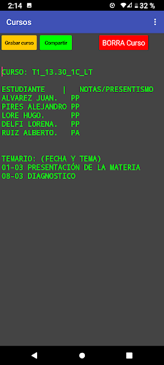 CURSOS ESCOLARES Screen 3