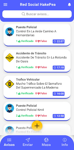 Hakepea - Informa tu ruta PY Screen 2