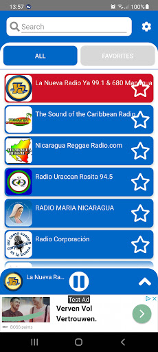 Android application Nicaragua Radios screenshort