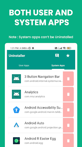 Uninstall App