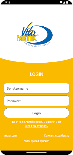Android application Vitametik screenshort