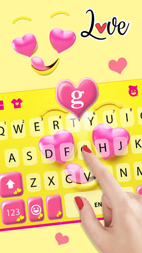 Heart Eyes Emoji Keyboard Back Screen 2