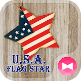 Pretty Wallpaper U.S.A. Flag Star Theme icon