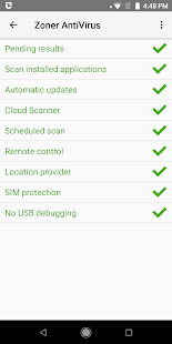 Zoner Mobile Security Screenshot