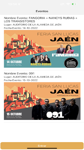 Bang! Tickets Screen 3
