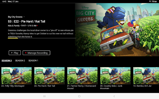 Screenshot of Vyve HDTV Service