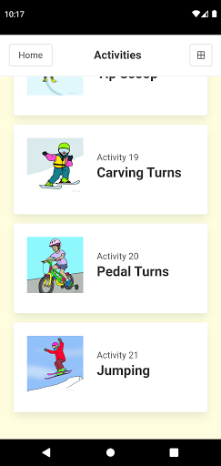 "I Ski" Kids Coaching Guide Screen 3
