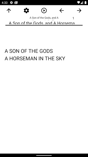 Android application Book, A Son of the Gods, and A screenshort