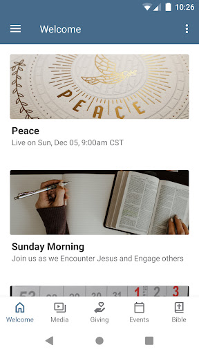Android application Acton Baptist Church screenshort