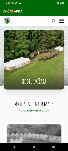 Android application LVÍČAPKA screenshort