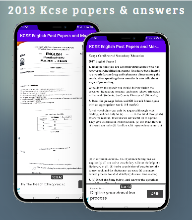 Android application Kcse 2013: past papers. screenshort