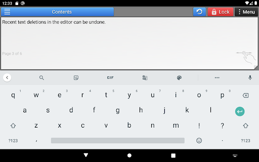 Screenshot of Notepad Pro