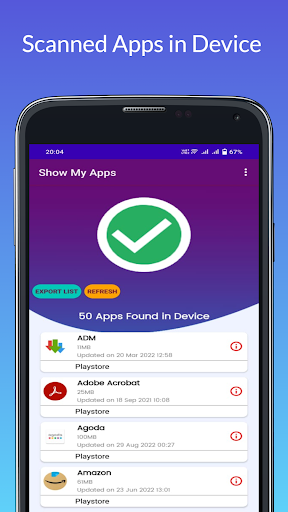 Show My Apps - App List Screen 3