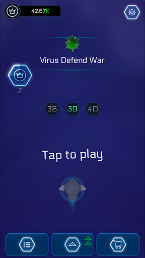 Android application Virus Defend War screenshort
