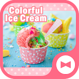 Cute Wallpaper Colorful Ice Cream Theme icon