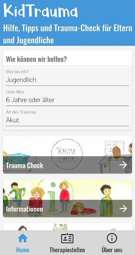 Android application KidTrauma screenshort