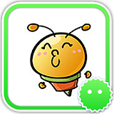 Stickey Cute Little Bee icon