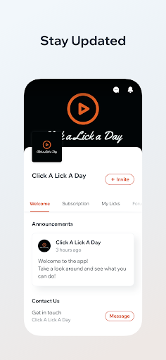 Click a Lick a Day Screen 3