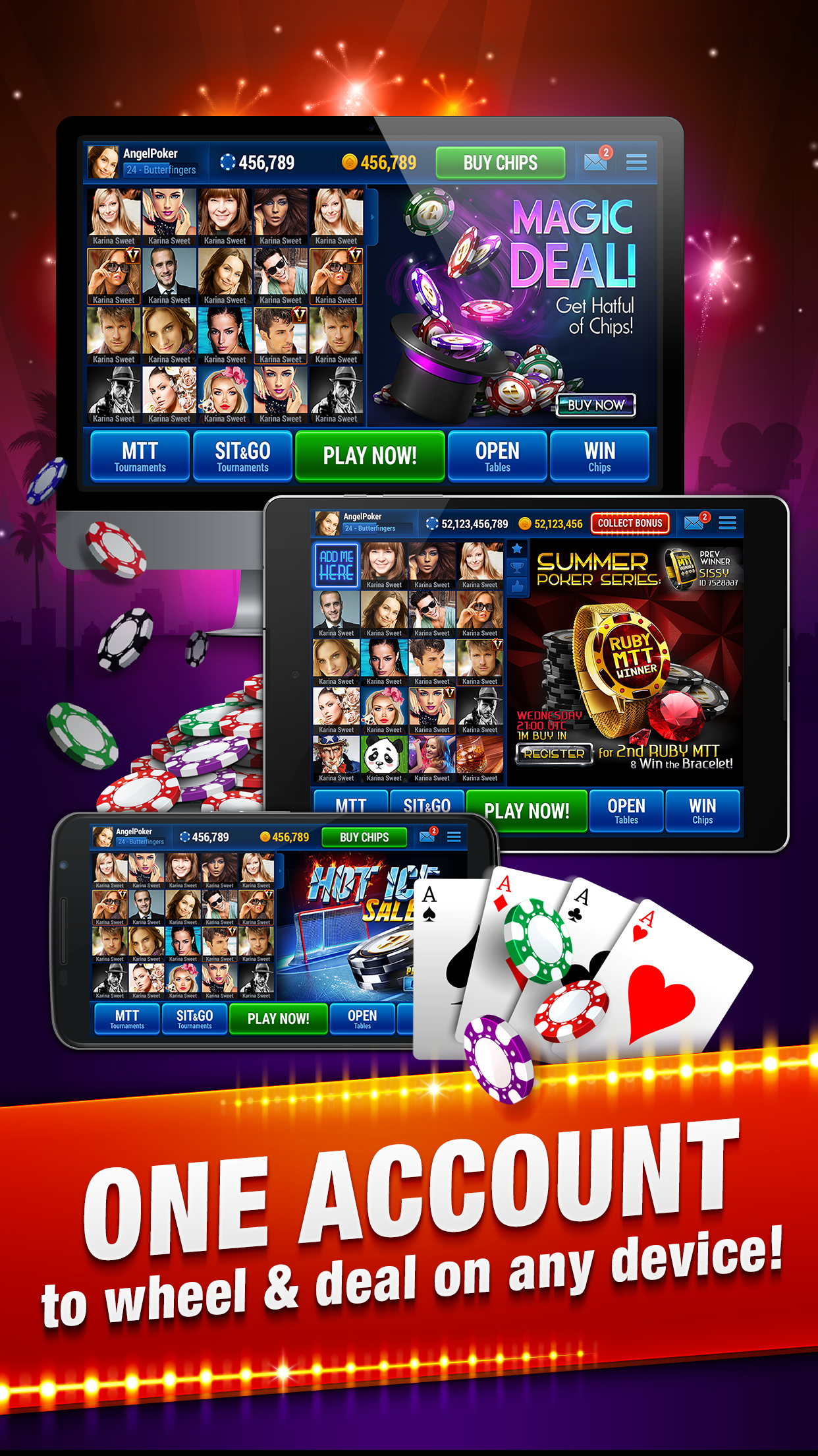Android application Celeb Poker - Texas Holdem VIP screenshort