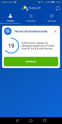 ActiveAuth Screen 3