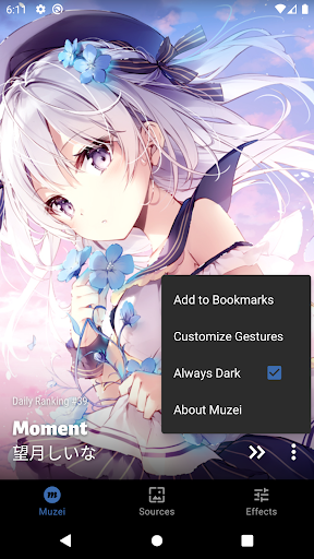 Android application Pixiv for Muzei 3 screenshort