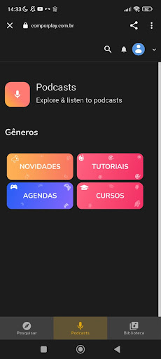 Android application ComporPlay screenshort