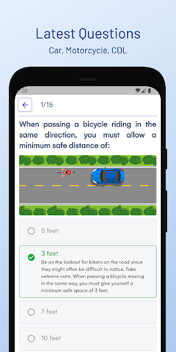 Android application Kansas DMV Permit Test Guide screenshort