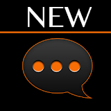 GO SMS Black Orange Theme icon
