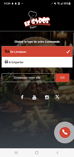 Android application le gyros bayeux screenshort