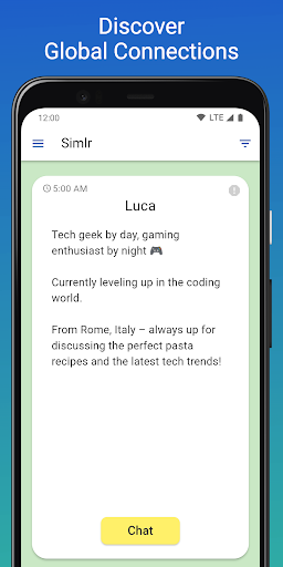 Simlr: friends worldwide Screen 2