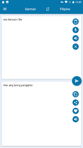German Filipino Translation Screen 3