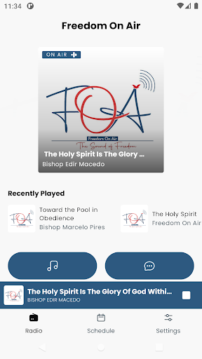 Android application Freedom On Air screenshort