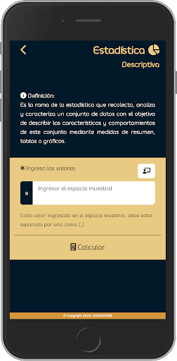 Estadística Plus | AUDAXCODE Screen 2