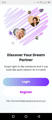 Android application RightMeet screenshort