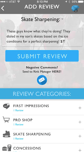 Rink Rater - Rink Reviews
