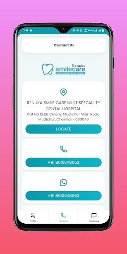 Renuka Smile Care Patient Screen 2