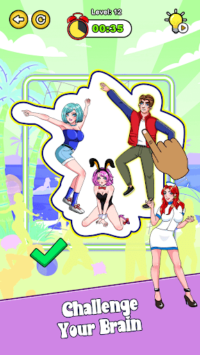 Pose Puzzle:Tricky Paper Doll Screen 2