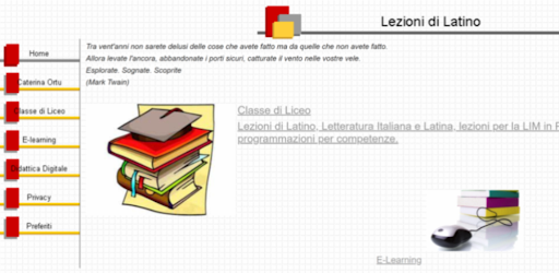 Android application Lezioni di Latino screenshort