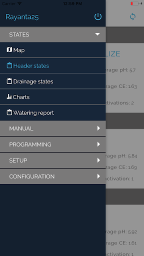 Android application Xilema riego v2 screenshort