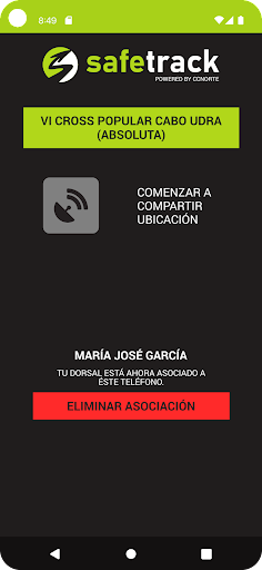 SafeTrack Screen 2